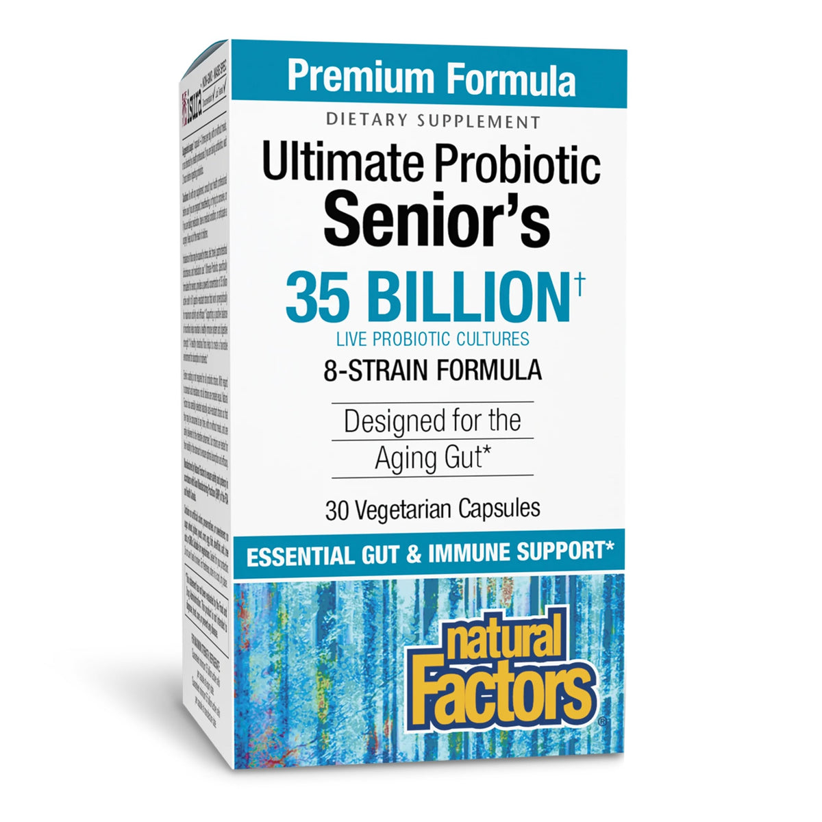 Natural Factors Probiotique Senior 35 Milliards CFU 30 Capsules Végétales - vue de face