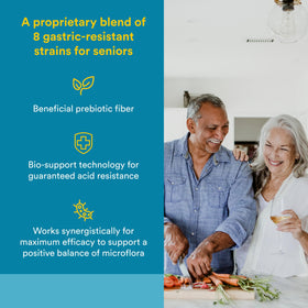 Natural Factors Probiotique Senior 35 Milliards CFU - étiquette du produit