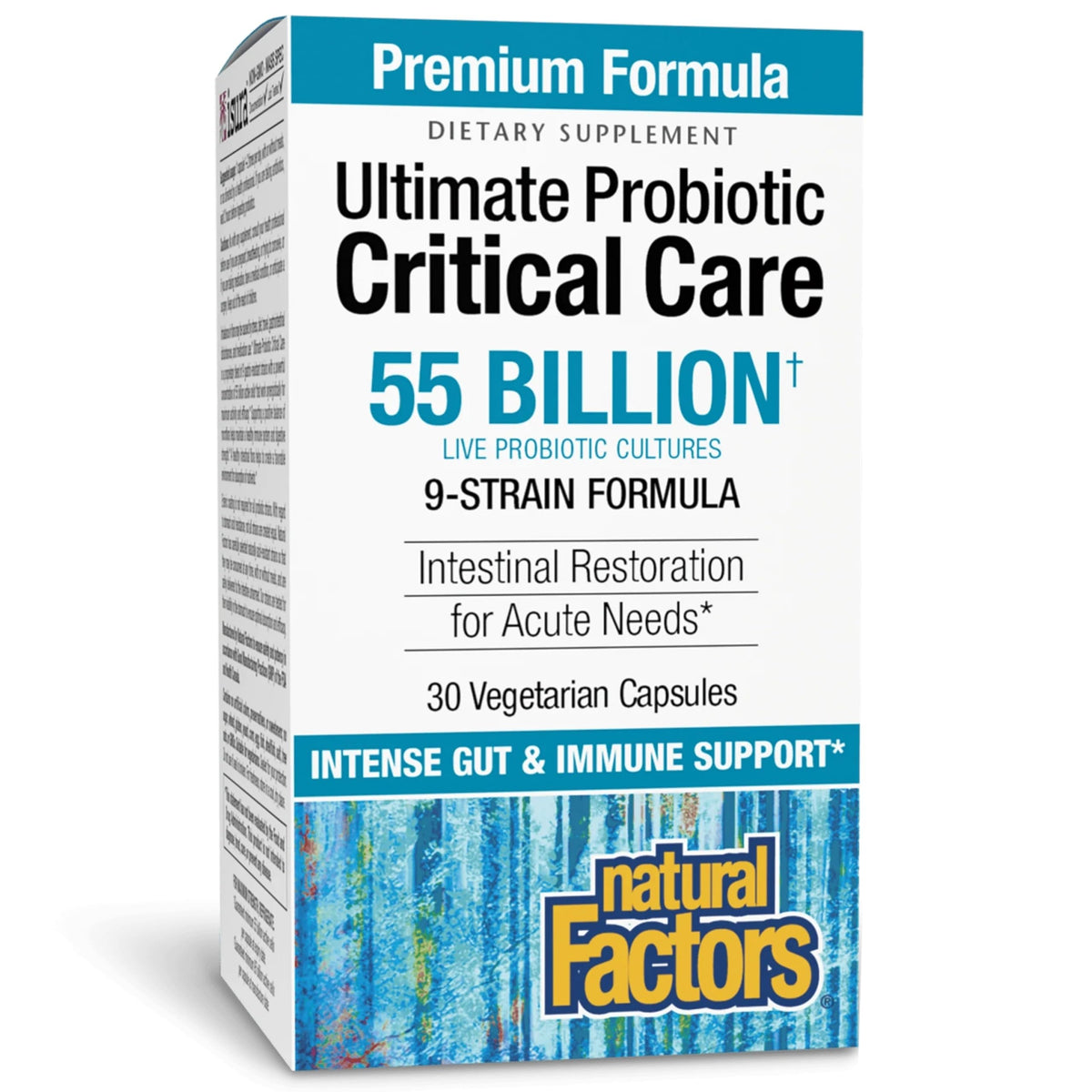 Natural Factors Probiotiques Ultimes 55 Milliards CFU vue avant avec emballage