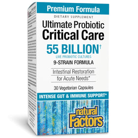 Natural Factors Probiotiques Ultimes 55 Milliards CFU vue avant avec emballage