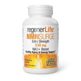 Natural Factors Regenerlife NMN 500MG capsules végétariennes en boîte