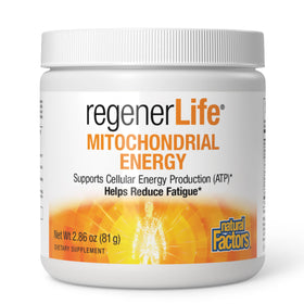 Natural Factors RegenerLife Poudre Énergétique 141g vue arrière