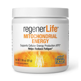 Natural Factors RegenerLife Poudre Énergétique 141g vue avant