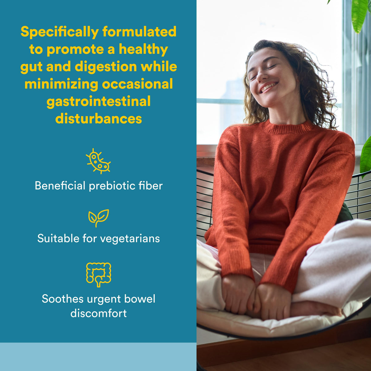 Natural Factors ReliefBiotic IB capsules avec étiquette