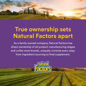 Natural Factors Reliefiber Poudre de Fibre Bio 260g avec ingrédients