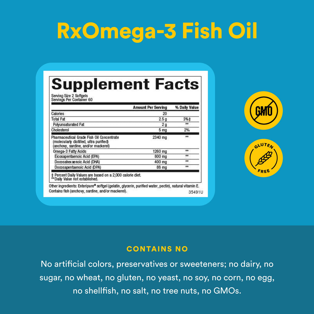 Natural Factors RxOmega-3 1260 mg gélules dans un environnement de vie