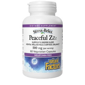 Natural Factors Sommeil Paisible 60 capsules végétariennes, vue avant