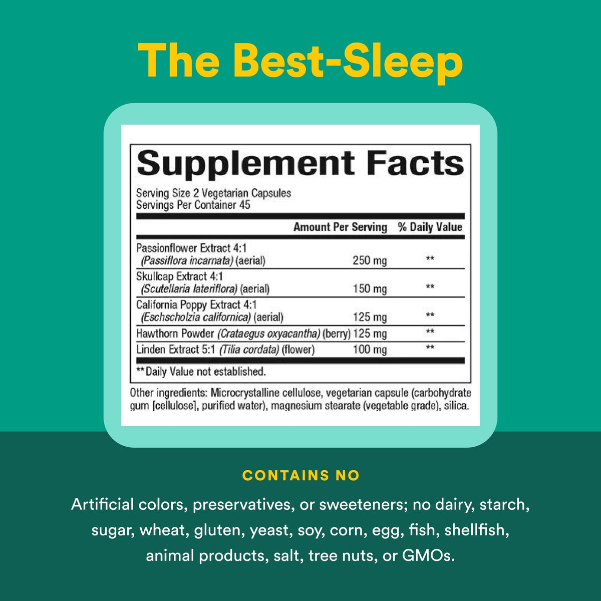 Natural Factors The Best-Sleep capsules végétales avec ingrédients