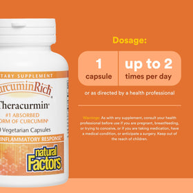 Natural Factors Theracurmin capsules dans une main