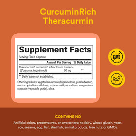Natural Factors Theracurmin Double Force avec ingrédients naturels
