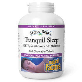 Natural Factors Tranquil Sleep 120 comprimés vue de face