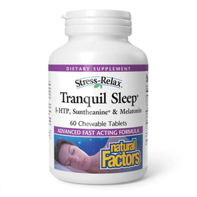 Natural Factors Tranquil Sleep 60 Chews devant vue