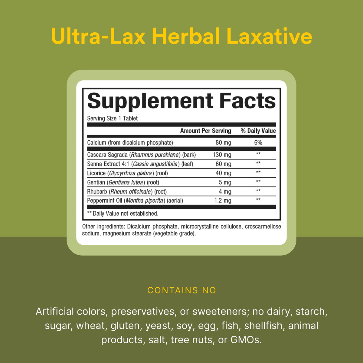 Natural Factors Ultra-Lax 90 comprimés avec ingrédients naturels