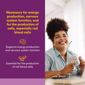 Natural Factors Vitamine B12 1000 mcg arrière du flacon