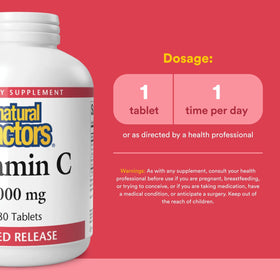 Natural Factors Vitamine C 1 000 mg comprimés en boîte
