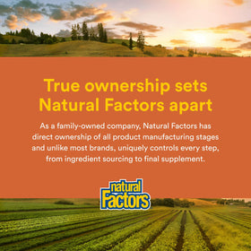 Natural Factors Vitamine C 500 mg, comprimés à mâcher dans un bol