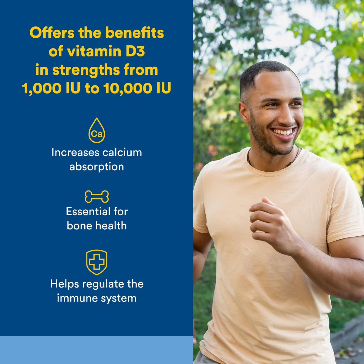 Natural Factors Vitamine D3 5000 UI gélules molles avec étiquette