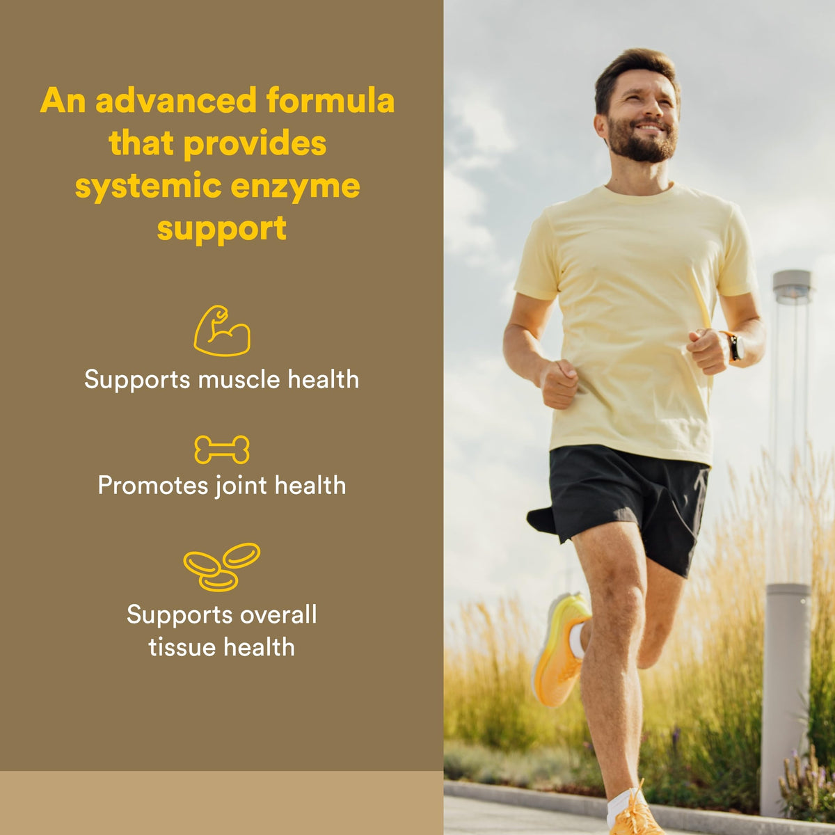 Natural Factors Zymactive Double Strength comprimés avec étiquette