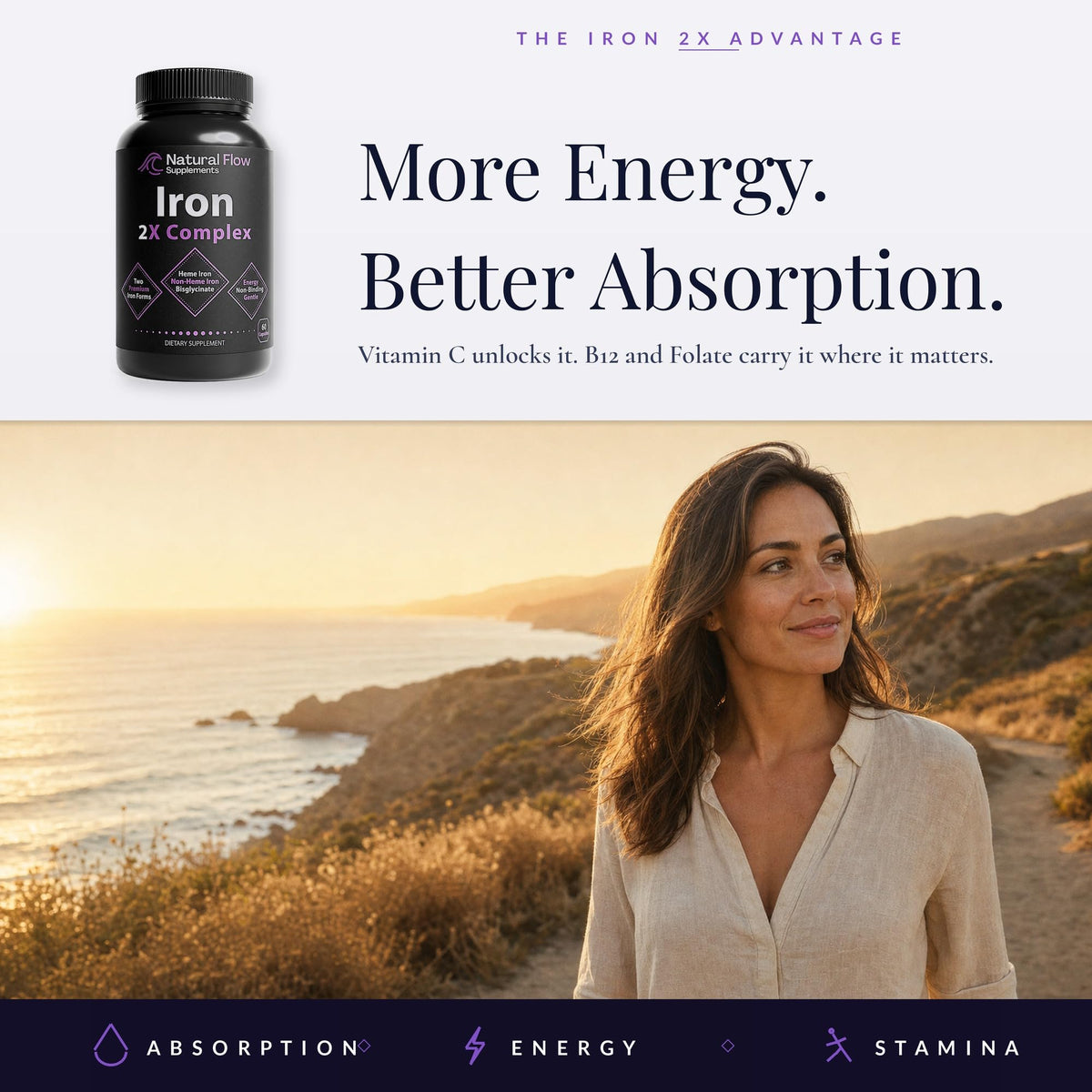 Natural Flow 2X Iron Complex ingredients list