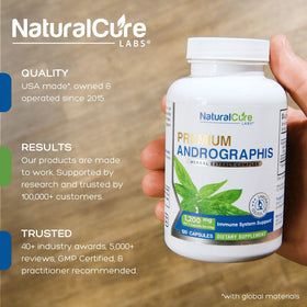 Natural Labs Andrographis Paniculata 120 capsules side view