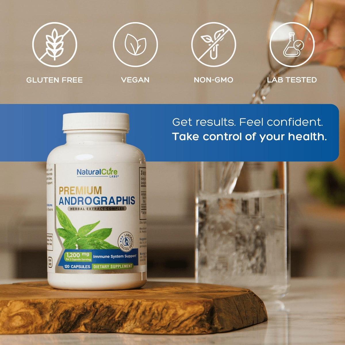 Natural Labs Andrographis Paniculata capsules in a bottle