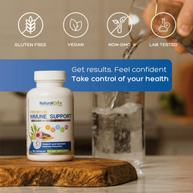 Natural Labs Complément Alimentaire 16 en 1 capsules végétariennes sur fond blanc