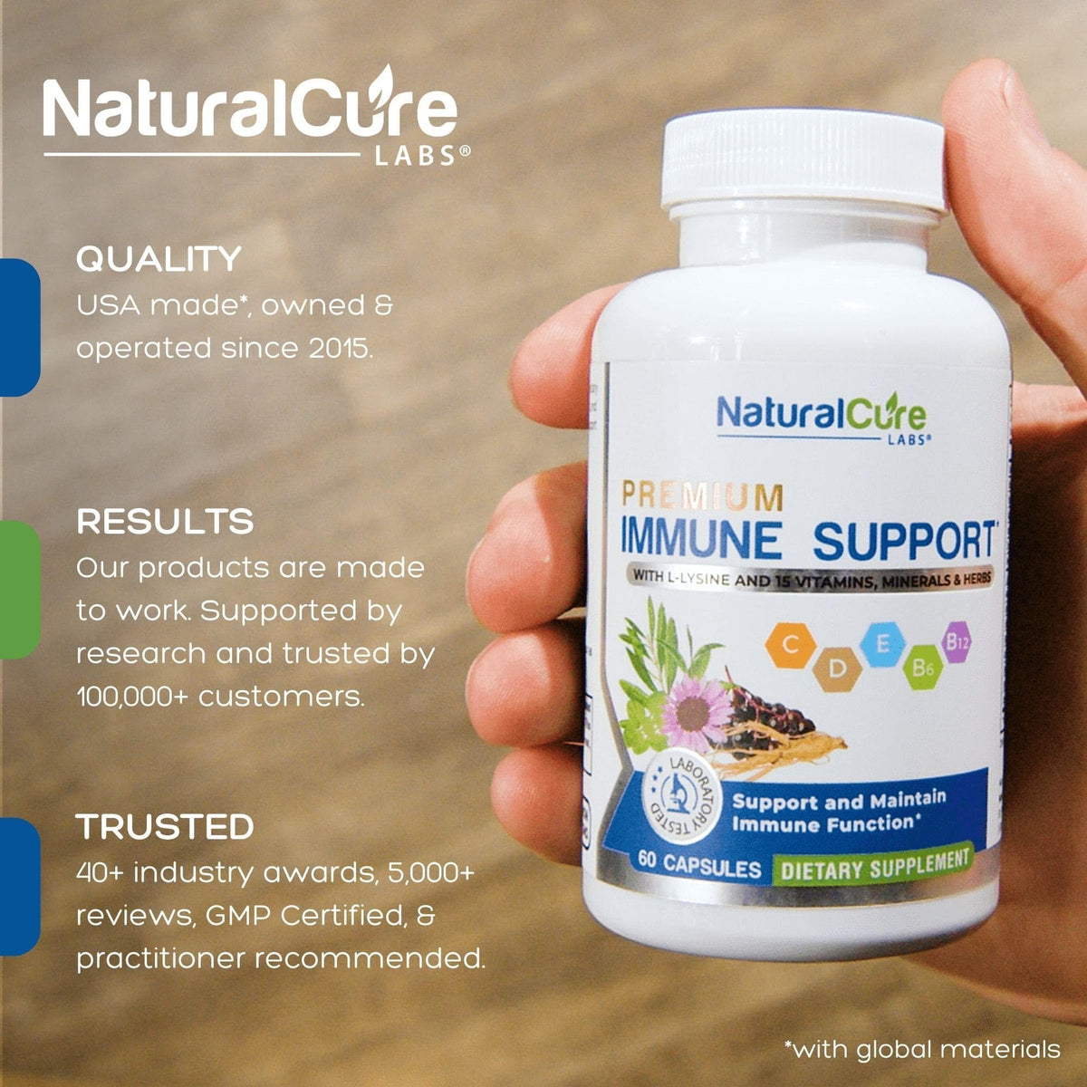 Natural Labs Complément Alimentaire 16 en 1 étiquette et ingrédients