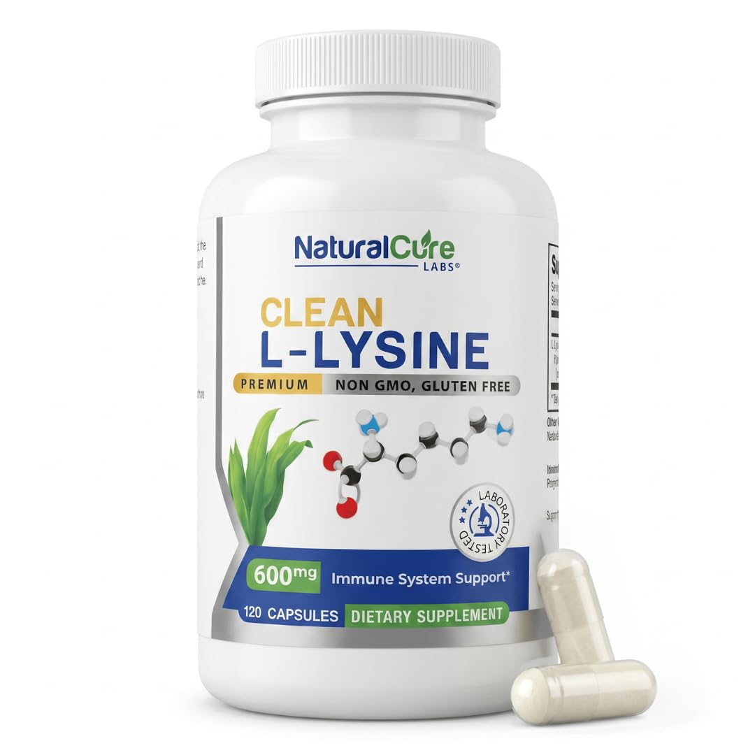 Natural Labs L-Lysine 600mg 120 capsules vegan