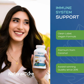 Natural Labs Monolaurin 600mg capsule close-up
