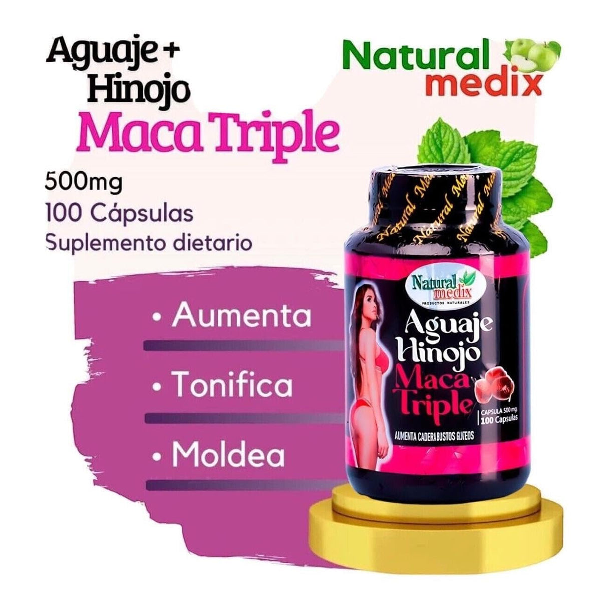 Natural medix Aguaje Hinojo Maca Triple en environnement de vie