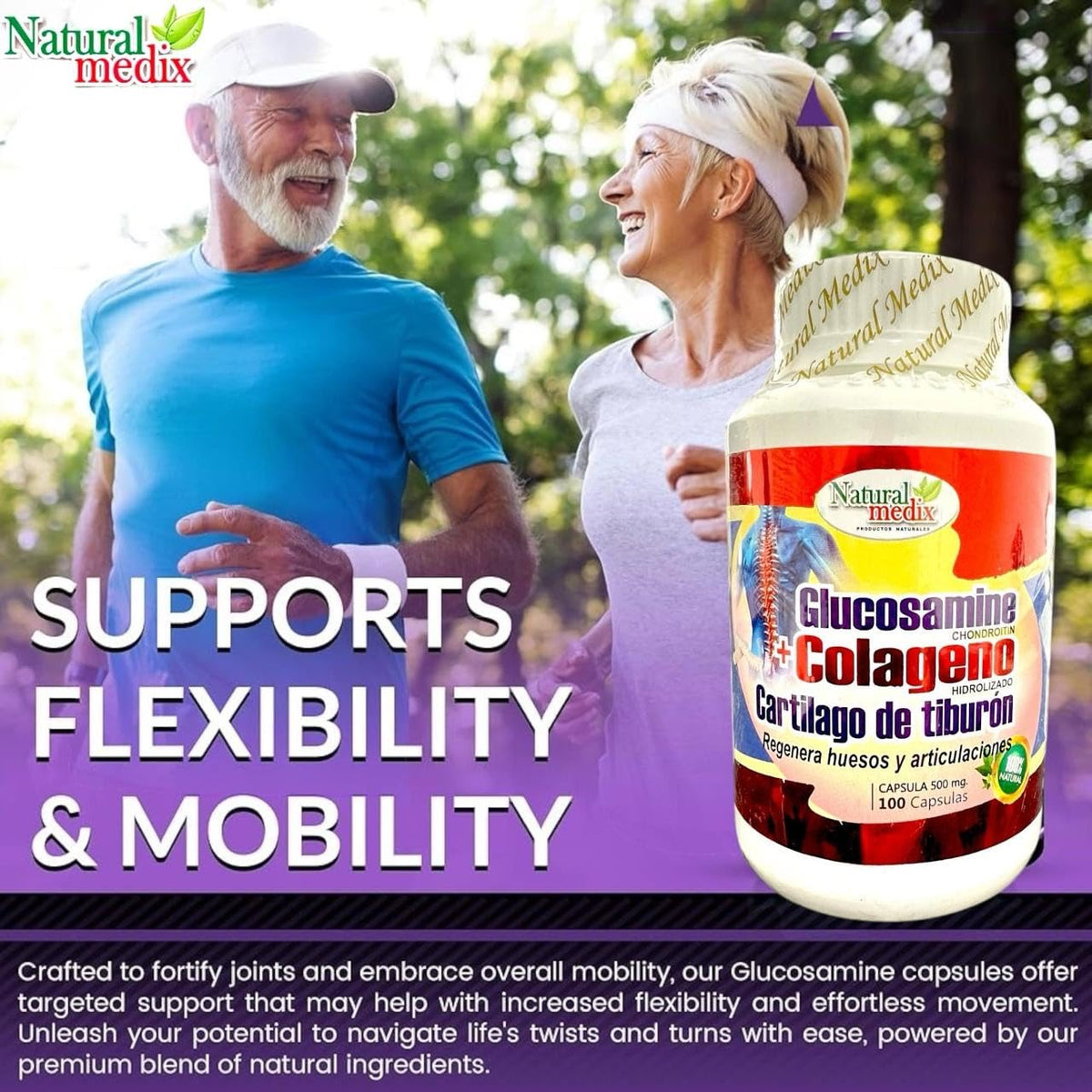 Natural medix Glucosamine Chondroitin Collagène Hydrolysé informations nutritionnelles