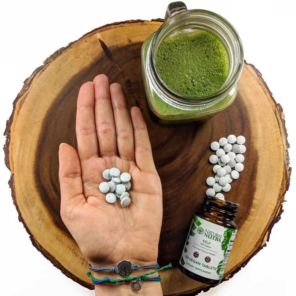 Natural Nutra Iode Kelp 225 mcg 100 Tablettes - prise quotidienne