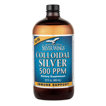 Natural Path Silver Wings Argent Colloïdal 500ppm flacon de 32 fl oz