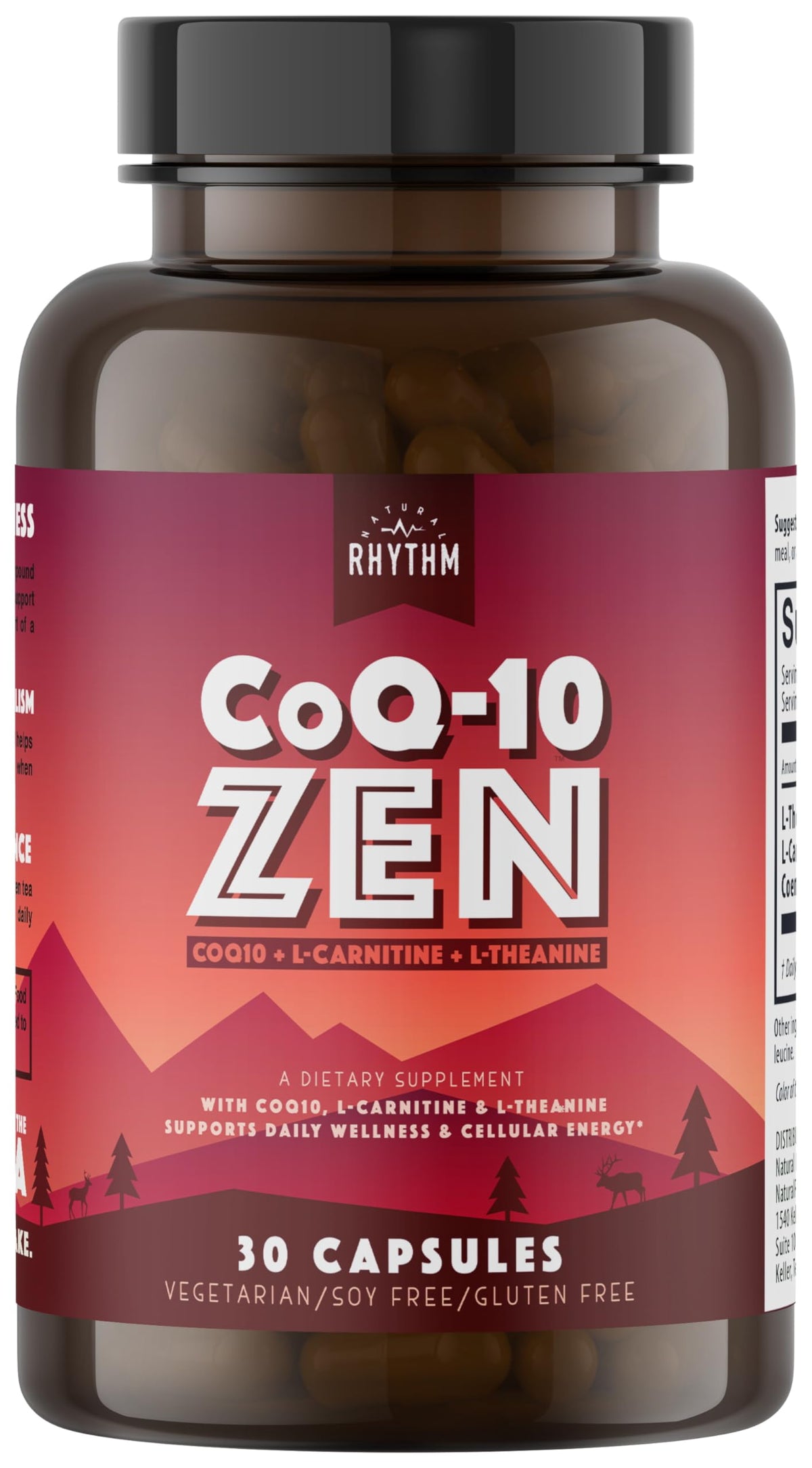 Natural Rhythm CoQ10-ZEN boîte de capsules de 30 unités vue de face