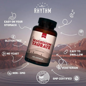 Natural Rhythm Magnésium Taurate 750mg 120 Capsules - côté