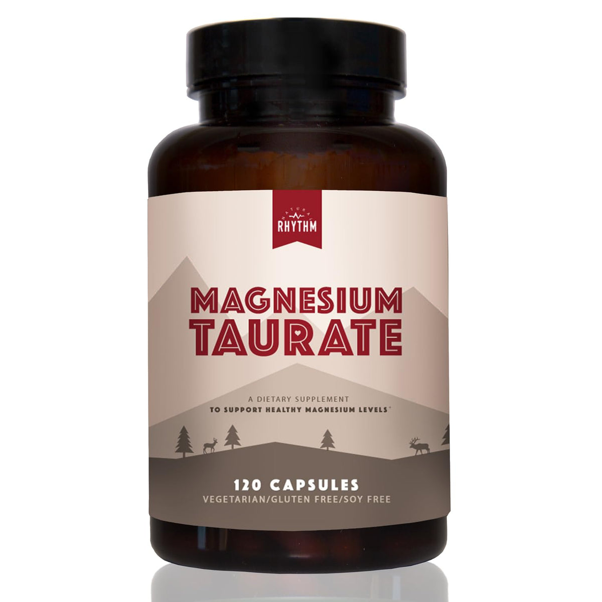 Natural Rhythm Magnésium Taurate 750mg 120 Capsules - vue avant