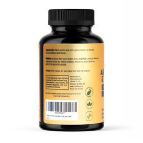 NATURAL Shilajit 1000mg capsules back view