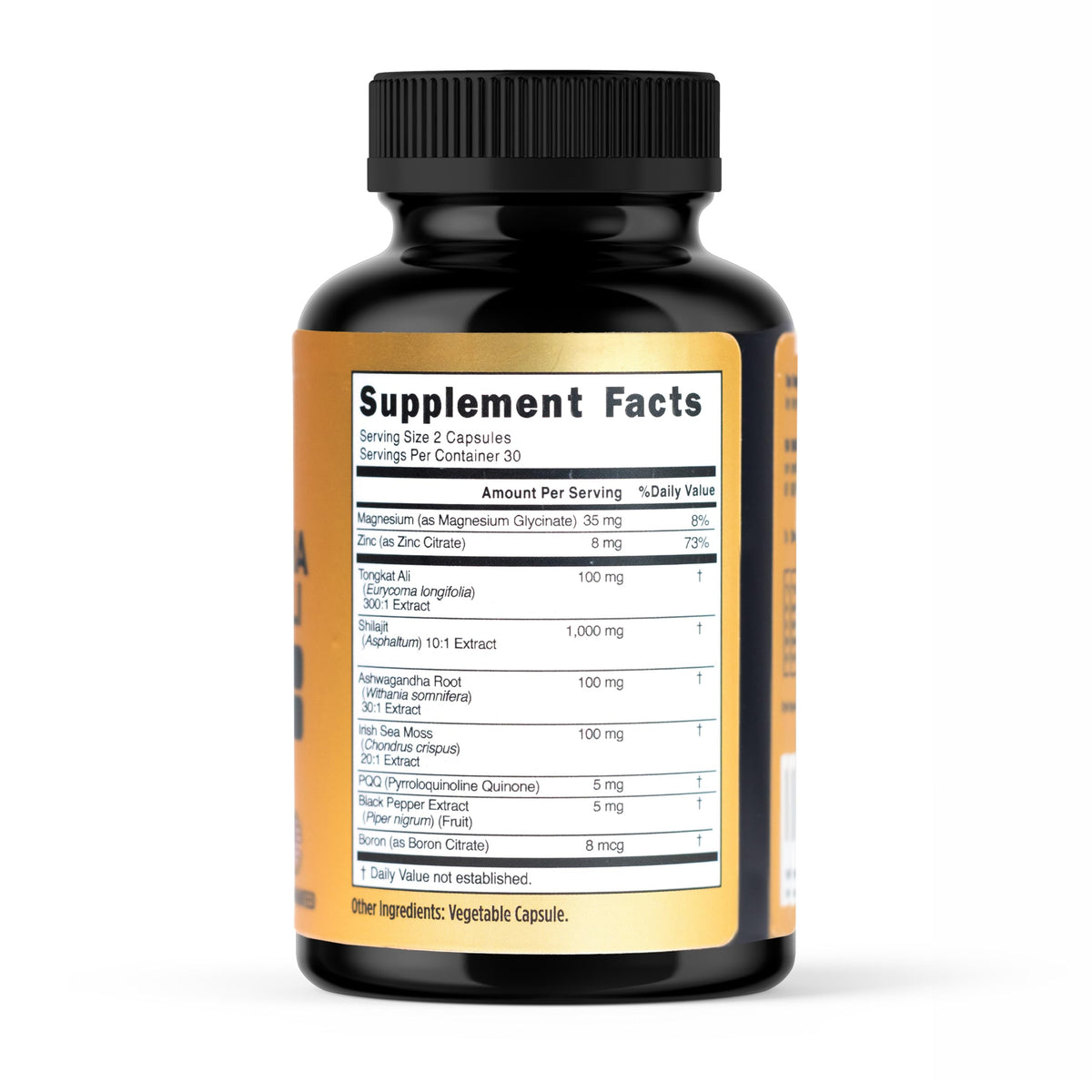 NATURAL Shilajit 1000mg capsules with packaging