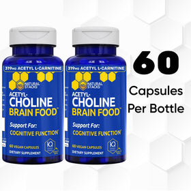 NATURAL STACKS Acétylcholine Alimentation Cérébrale 120 comprimés contenu