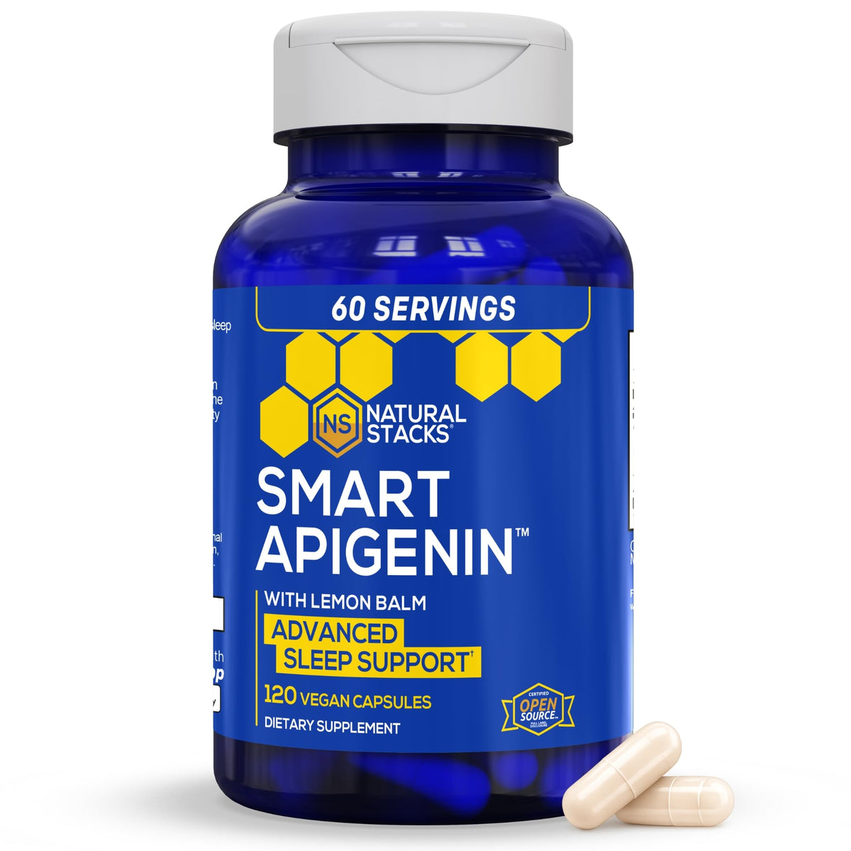 NATURAL STACKS Apigenin complément alimentaire 60 capsules vue de face