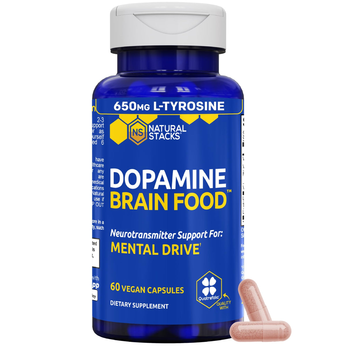 NATURAL STACKS Dopamine Brain Food 60 comprimés vue avant