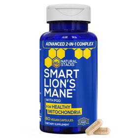 NATURAL STACKS Lion's Mane 1000mg capsules front view