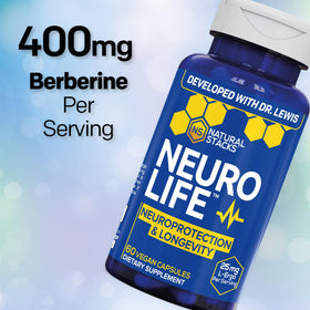 NATURAL STACKS NeuroLife 60 capsules côté avec dosage