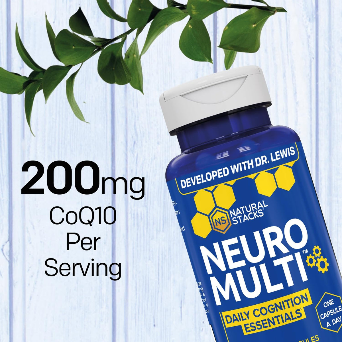 NATURAL STACKS NeuroMulti capsules sur fond blanc