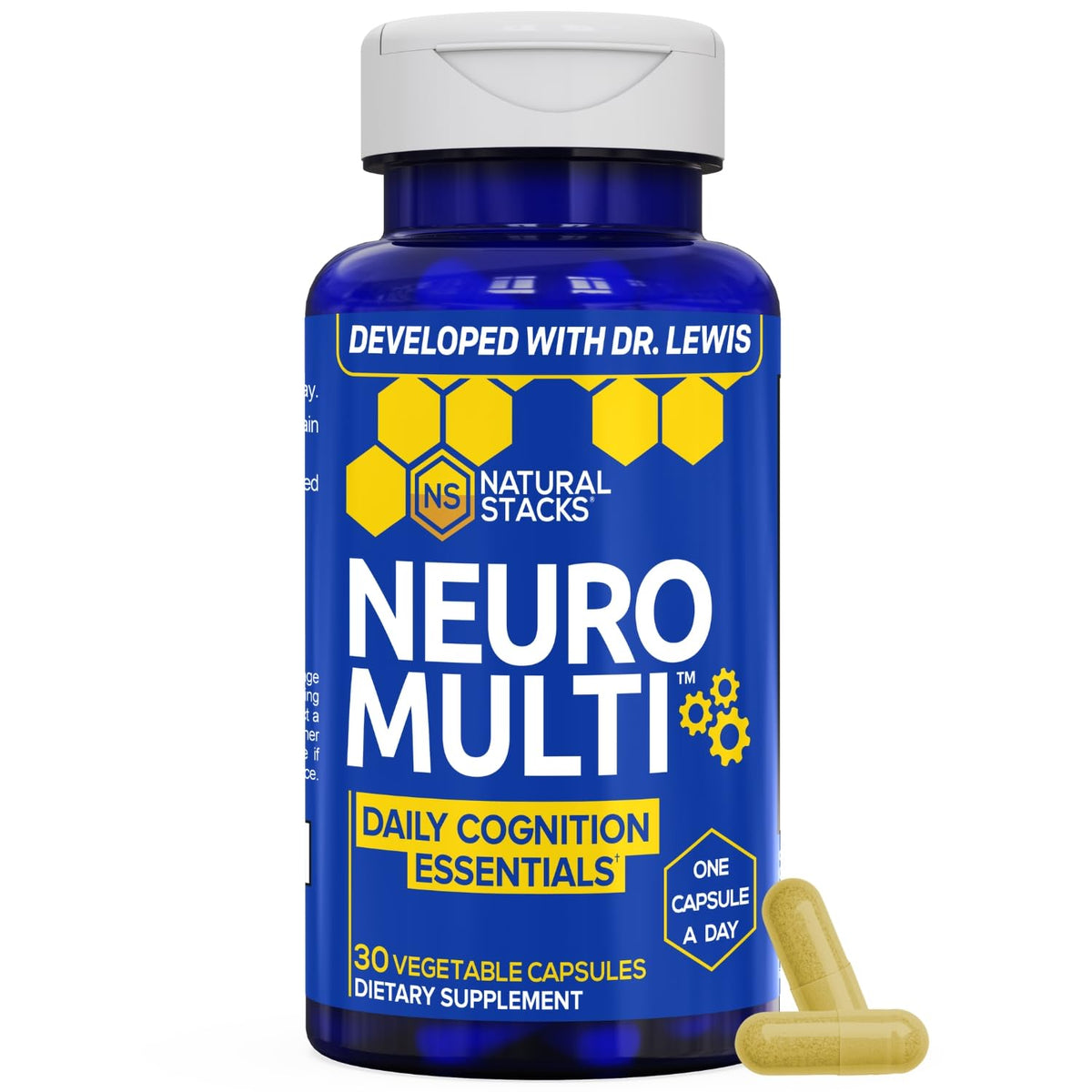 NATURAL STACKS NeuroMulti Multivitamines CoQ10 flacon avant vue