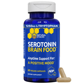NATURAL STACKS Serotonin Brain Food 60 comprimés, vue avant
