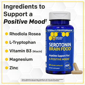 NATURAL STACKS Serotonin Brain Food vue de côté