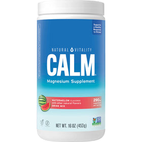 Natural Vitality Calm, complément alimentaire magnésium en poudre, format 549 g, goût pastèque