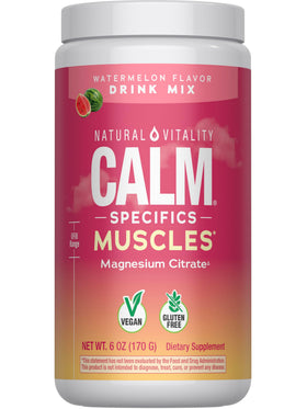 Natural Vitality Calm Muscles Poudre 222g saveur pastèque vue de face