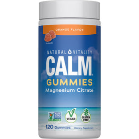 Natural Vitality Gummy de Magnésium Orange 120 Gummies - vue de face